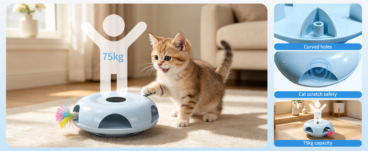 Interactive Whack-a-Mole Cat Toy