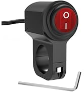 Malictele 12V ATV Handlebar Light Switch - Waterproof CNC Aluminum Alloy Toggle Switch for Motorc...