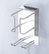 A wall-mounted, silver-colored metal rack with three horizontal bars, likely for hanging towels or similar items in a bathroom.