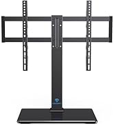 PERLESMITH Universal Swivel TV Stand for 37-77 inch TVs, Table Top TV Stand Base up to 99 lbs, 4 ...