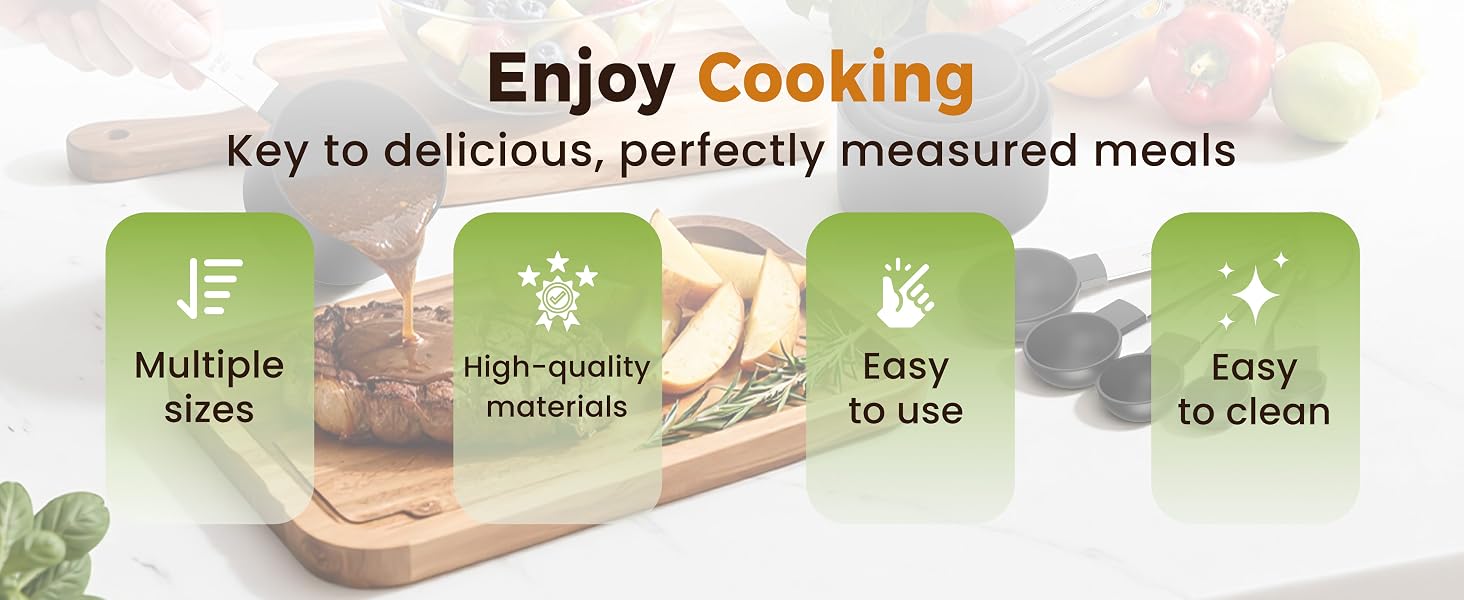 measuring cups and spoons set