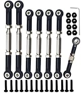 Stainless Steel Adjustable Turnbuckles/Camber Link with Rod Ends Upgrade Parts for 1/10 Traxxas S...