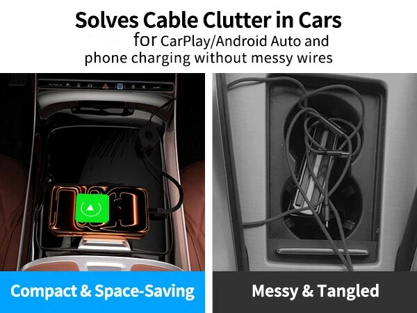 Retractable USB-A to USB C Carplay Cable