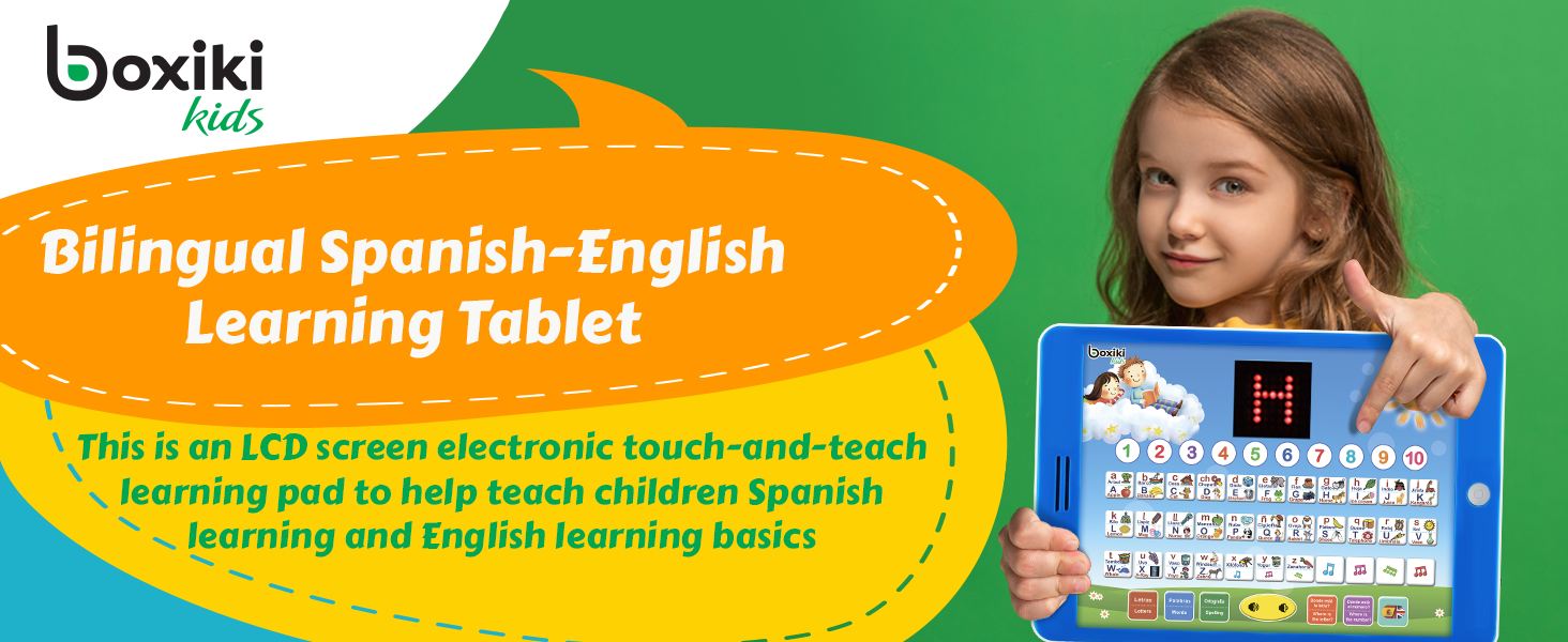 kids learning bilingual tablet