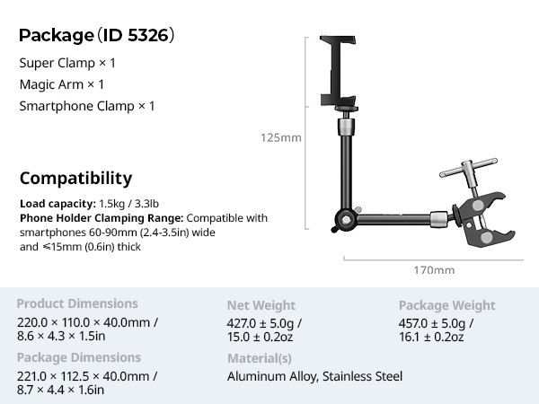 magic arm and clamp