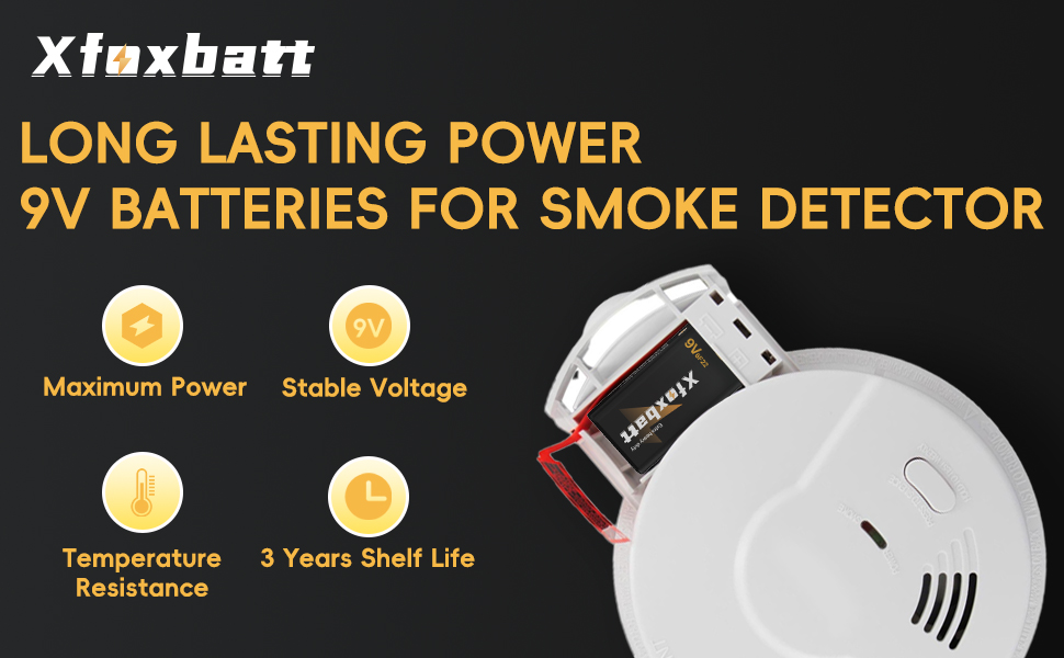 XFOXBATT 9V BATTERIES