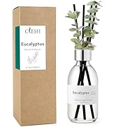 Clesh Reed Diffuser Set, 6.7 oz Eucalyptus Scented Diffuser with Sticks, Home Fragrance Reed Diff...