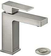 Lava Odoro Single Hole Bathroom Faucet, Brushed Nickel Bathroom Sink Faucet Single Handle Vanity ...