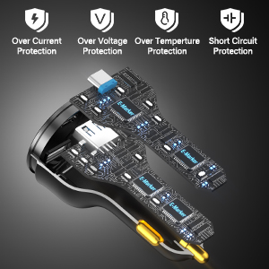 GaN technology chip protects the charging current and voltage, making the charging stable.