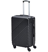 FurniEdge 28 Inch Checked Luggage with Spinner Wheels, Hardshell Suitcase, TSA, Airline Approved,...