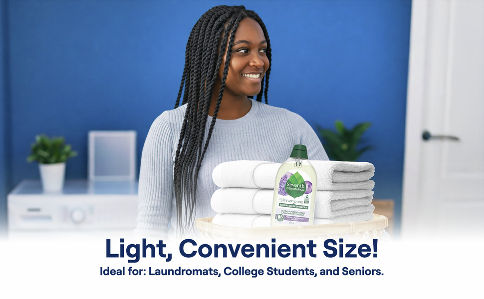 Light, Convenient Size! Ideal for: Laundromats, College Students, and Seniors.
