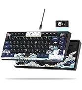 XVX S-K80 75% Keyboard with Color OLED Display Mechanical Gaming Keyboard, Hot Swappable Keyboard...
