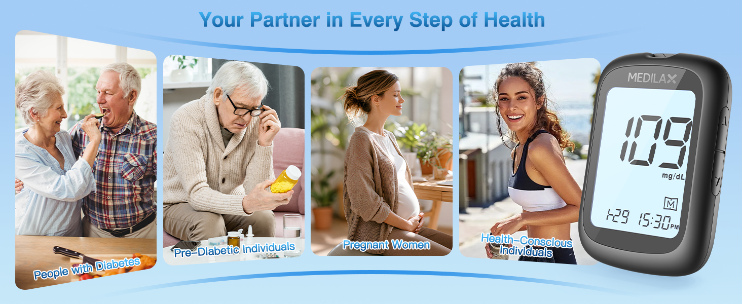 glucometer kit with strips and lancets