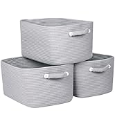 Zilink Rope Baskets for Organizing Storage Baskets for Shelves Decorative Woven Basket for Storag...