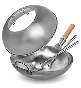 Yosukata carbon steel wok pan