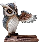 AMAJY Whimsical Owl Cell Phone Stand and Decorative Mobile Phone Holder for Desk - Owl of Wisdom ...