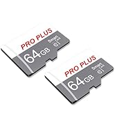 2 Pack Memory Card 64GB with Adapter, High Speed TF Card, UHS-I C10 A1 Memory TF Card for Tablet/...