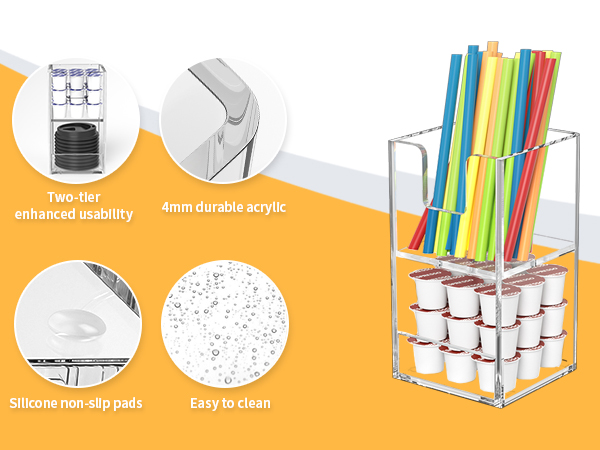 disposable paper coffee cup and lid holder