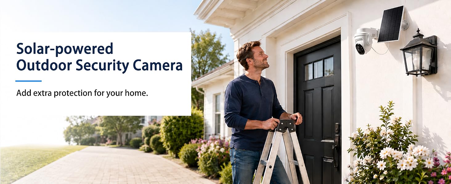 2K Solar Security Wireless Camera Outdoor