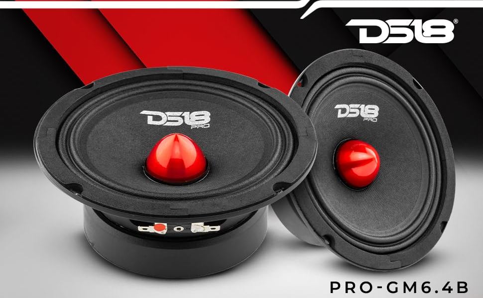 car audio speaker midrange with bullet