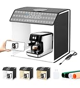 PULUZ Portable Light Box Photography, 16"x12"x16" Professional 3200-6500k Dimmable Photo Box with...