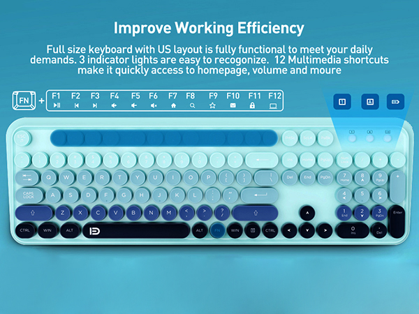 creamy keyboard with satisfying tactile feel and smooth typing