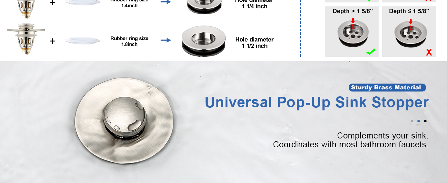bathroom sink drain stopper replacement