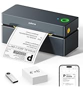 POLONO Bluetooth Thermal Shipping Label Printer, Wireless 4x6 Shipping Label Printer for Small Bu...