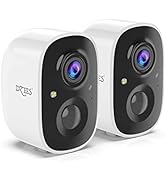 Dzees Outdoor Camera Wireless, 2K Battery Powered WiFi Surveillance Camera for Home Security Syst...