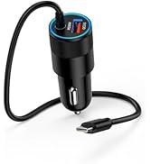 Car Charger USB-C for Samsung Galaxy, USB Cigarette Lighter Adapter for iPhone 16 Pro, 16 Pro Max...