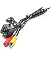 Camecho Vehicle Backup Camera Waterproof Car Rear View Camera 170° Wide Angle 12 LED Night Vision...