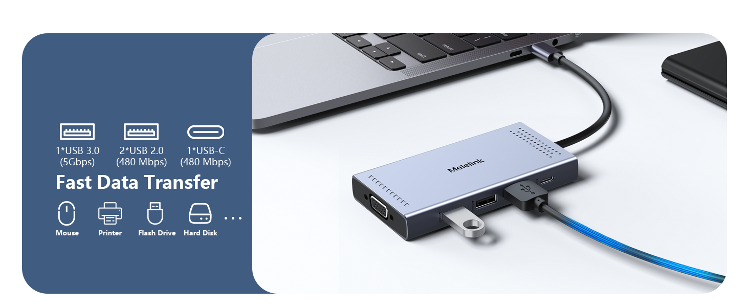 usb c hub usb-c to hdmi vga displayport adapter usb c dock 3 monitors 4 displayport