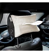 pack all Car Tissue Holder, Premium Suede Sun Visor Napkin Holder for Car, Universal Mask Holder ...