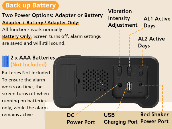 alarm clock for deaf people