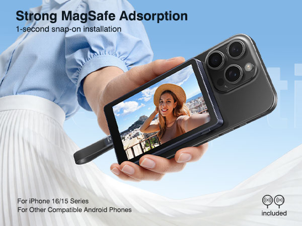 phone vlog selfie monitor screen