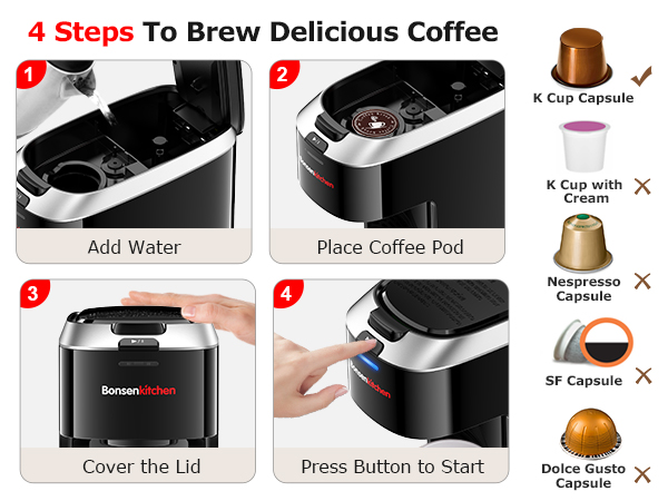 single cup coffee maker