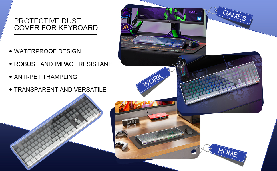 Keyboard Dust Cover for Redragon K556