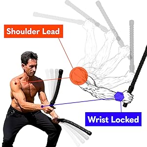X Battle Rope: Should Lead, Wrist Locked