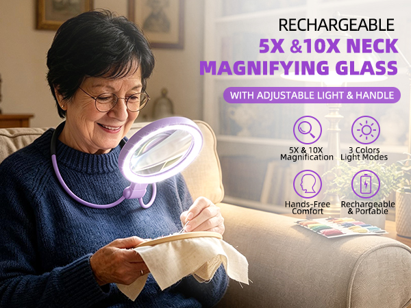 Neck Wearable Magnifying Glasses