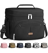 Pritent Lunch Box for Man Women, Insulated Lunch Bag Cooler Bag Leakproof Lunchbox Lunch Tote Bag...