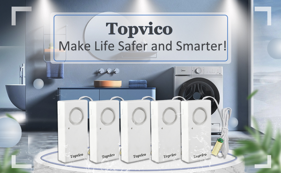 Topvico Water Alarm basement sump pump leak detector