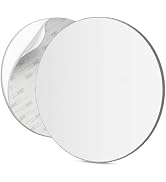 Mavoro 7" Round Shaving Mirror for Shower | 3M Adhesive Shower Mirror | Acrylic - Unbreakable | L...