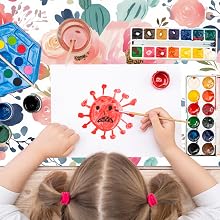 watercolor pink flower desk mat 220x220