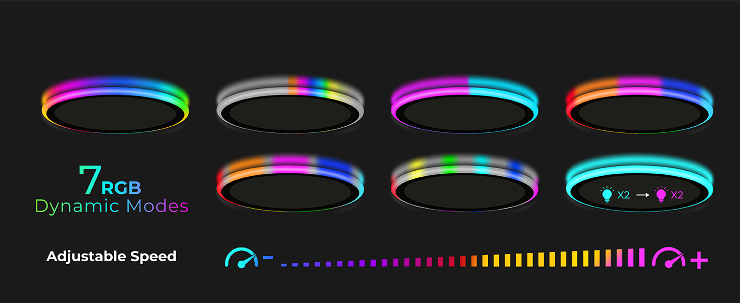 soft warm natural cool daylight delay off utility interior modern super thin