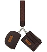 Wrangler Dual Pouch Wristlet Keychain Wallets Women, Western Small Wallet | Mini Credit Card Hold...