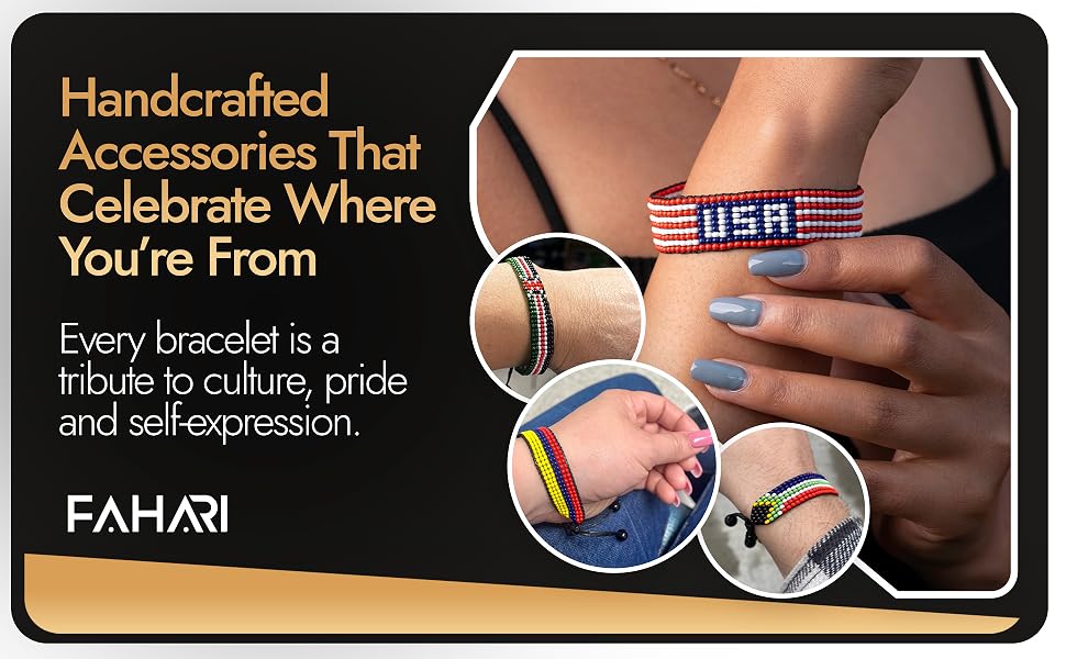 Handmade Flag Bracelets