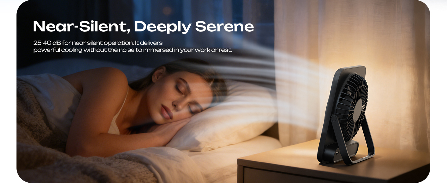 desk fans small quiet