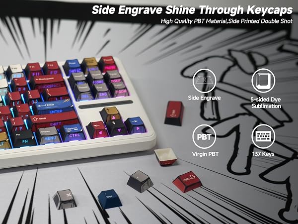 Side Print Keycaps