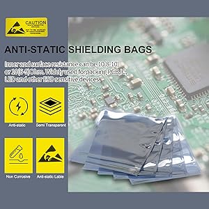 Antistatic Bags with Top Open ESD Shielding Zip Lock Bag