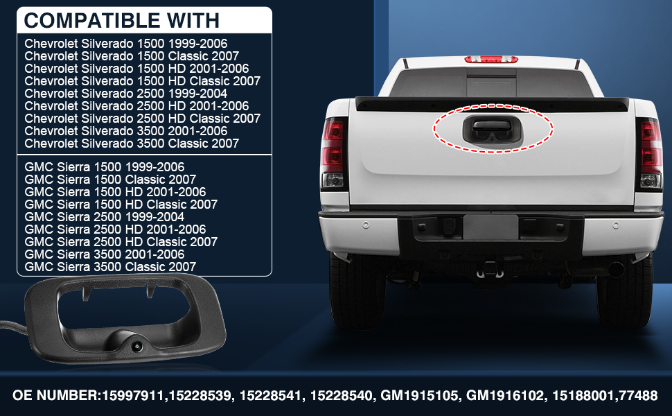15228539 Tailgate Reversing Rear View